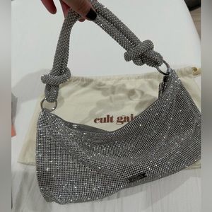 Cult Gaia Hera Nano Rhinestone Shoulder Bag